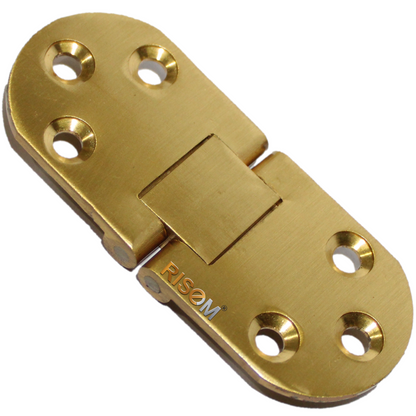 RiseOm Table Folding Flip Top Hinge Made of Solid Brass - RiseOm Hardware