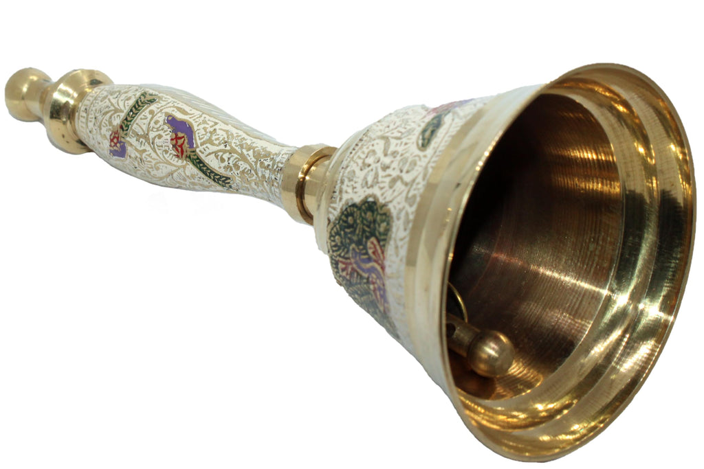 Brass Pooja Bell for Home, Prayer Bell, Pooja Mandir Bell, Pooja Hand Bell-home products-RiseOm Hardware-RISEOM