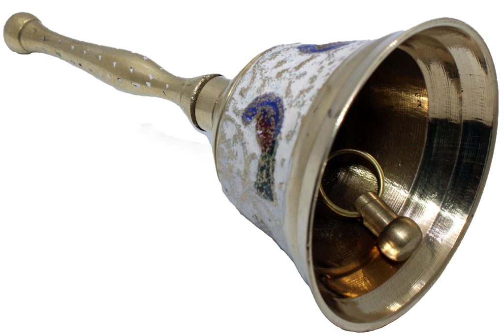 Brass Pooja Bell for Home, Prayer Bell, Pooja Mandir Bell, Pooja Hand Bell