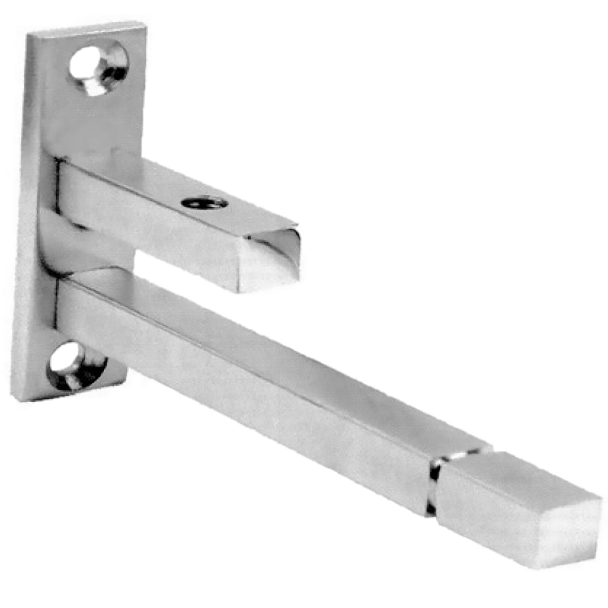 RiseOm Steel Fix Size F Bracket, F Type Shelf Support, 8 mm Rod Thickness