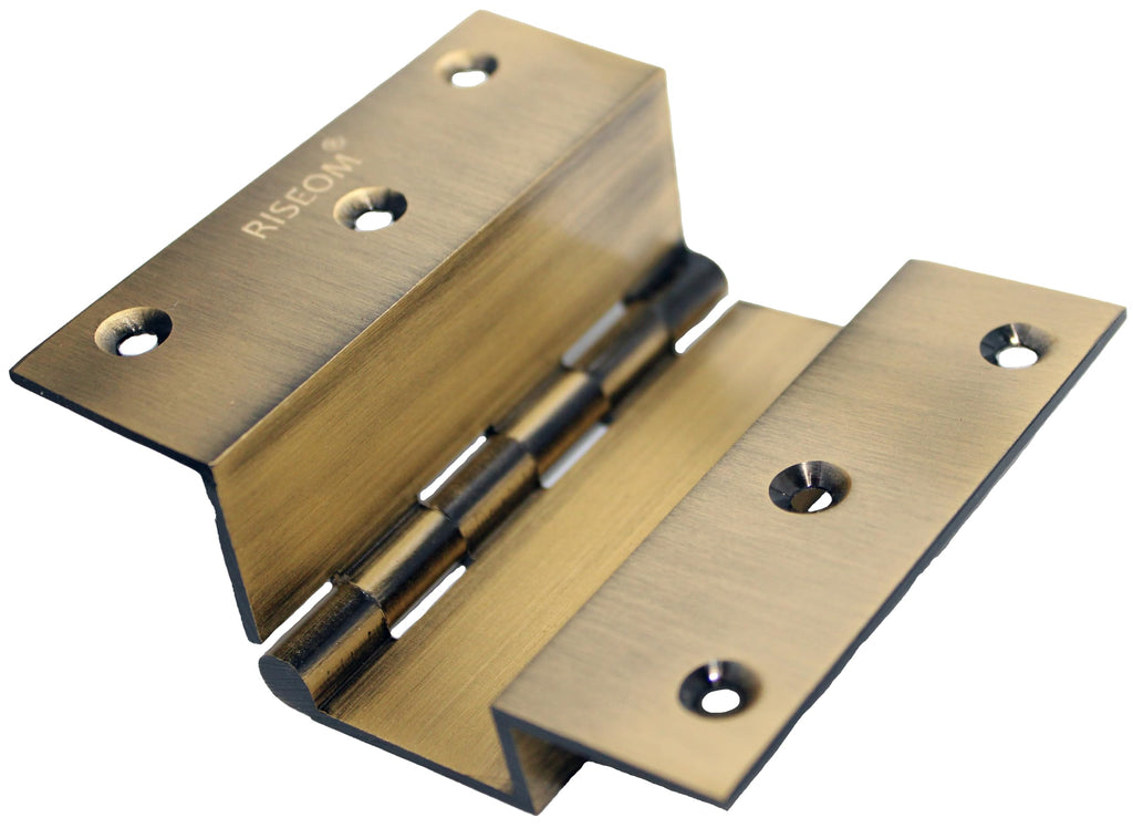 RiseOm W Hinges with Smooth Movement Made of Brass-Door Furniture-RiseOm Hardware-RISEOM