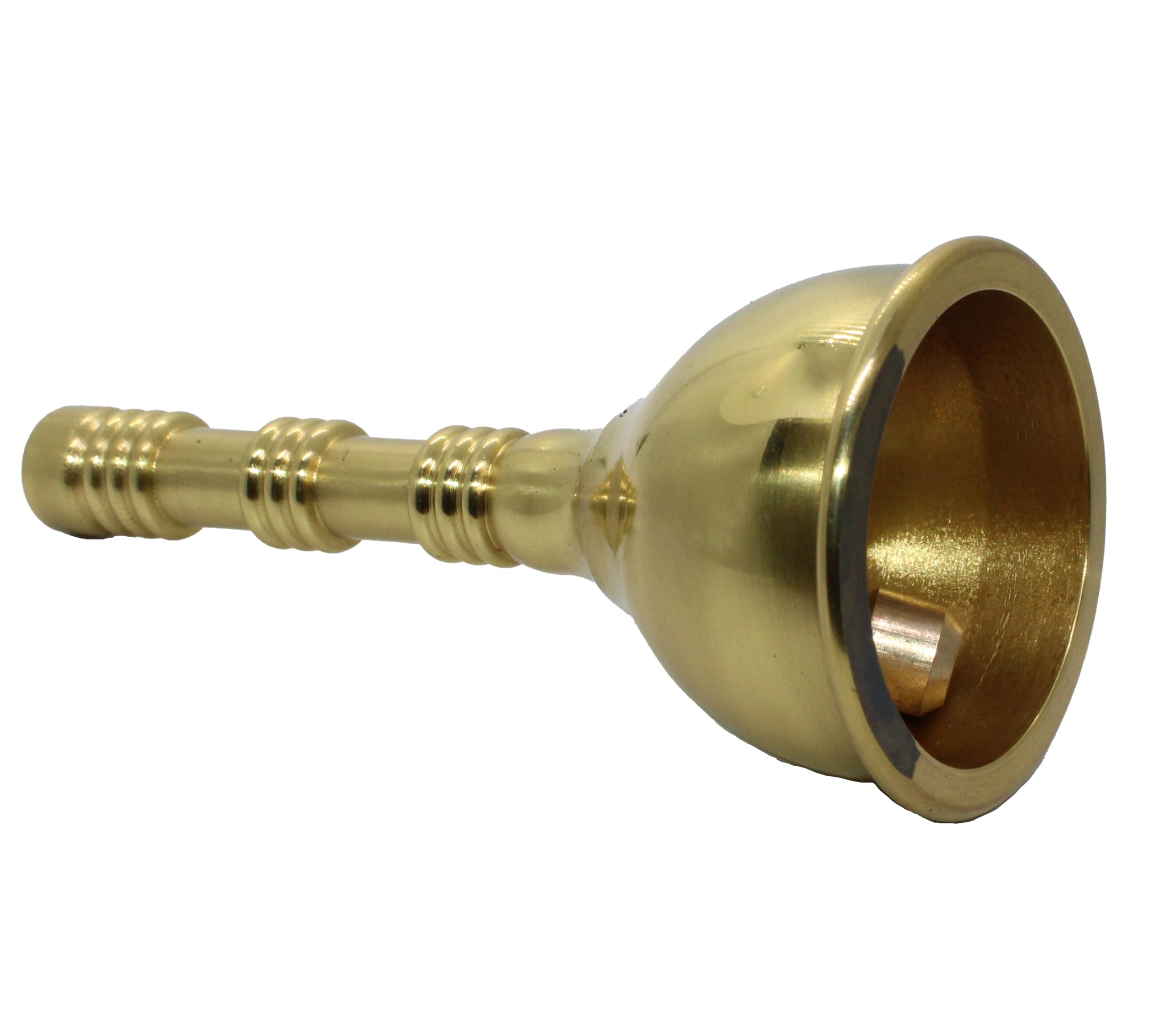 Brass Pooja Bell for Home, Prayer Bell, Pooja Mandir Bell, Pooja Hand Bell-home products-RiseOm Hardware-RISEOM