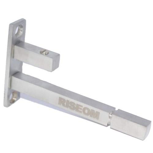 RiseOm Steel Heavy Fix Size F Bracket/Glass Shelf Support / 9.5 mm Rod Thickness