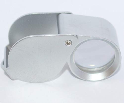 RiseOm Brass Jewelers Eye Loupe,Magnifier,Fold able Jewelry Magnifier for Gems,Jewelry,Coins,Stamps, etc