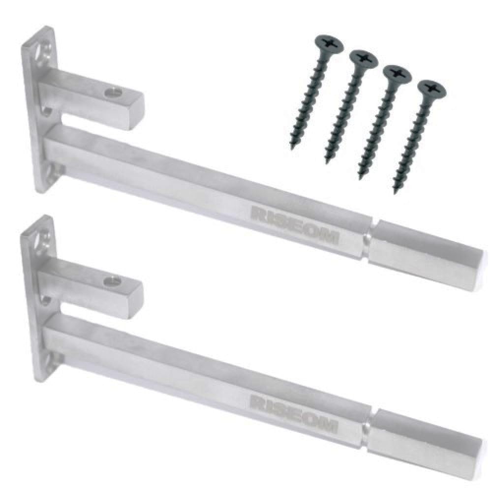 RiseOm Steel Heavy Fix Size F Bracket/Glass Shelf Support / 9.5 mm Rod Thickness