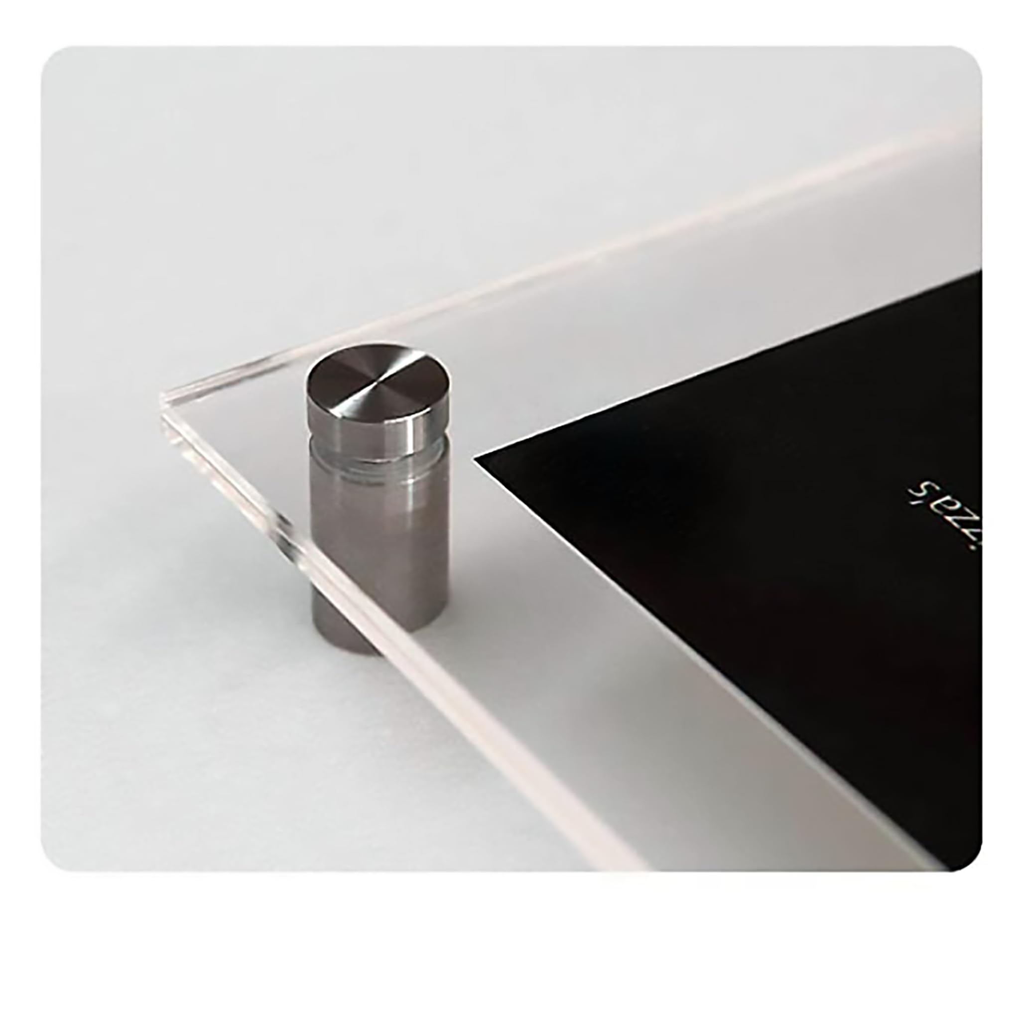 RiseOm Spacer, Standoffs for Wall mounting Glass Made of Steel