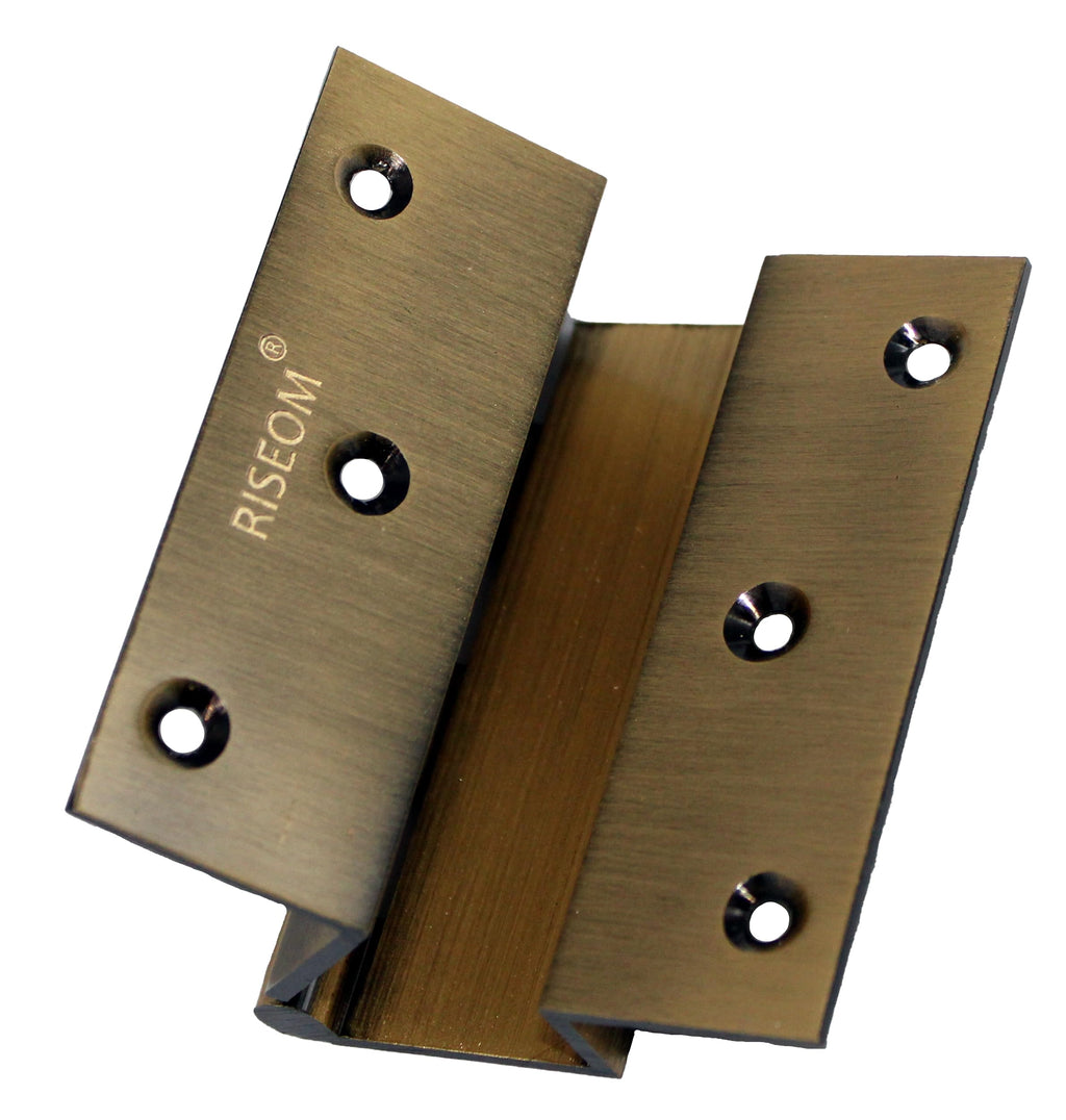 RiseOm W Hinges with Smooth Movement Made of Brass-Door Furniture-RiseOm Hardware-RISEOM