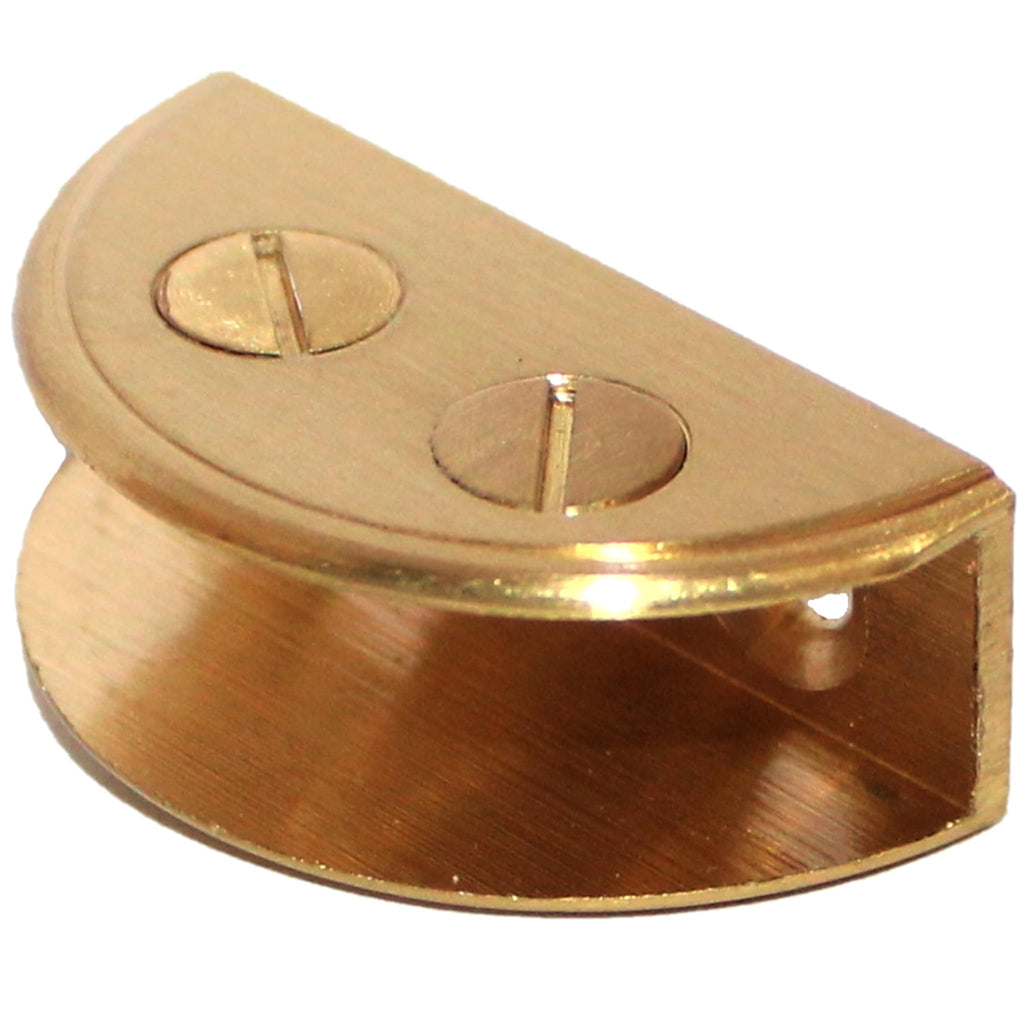RiseOm Brass D Bracket/D Clamp Bracket for Glass