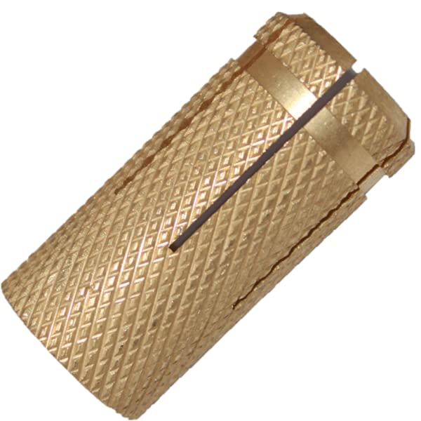 RiseOm Knurled Expansion Anchors made of Brass-Hardware-RiseOm Hardware-RISEOM