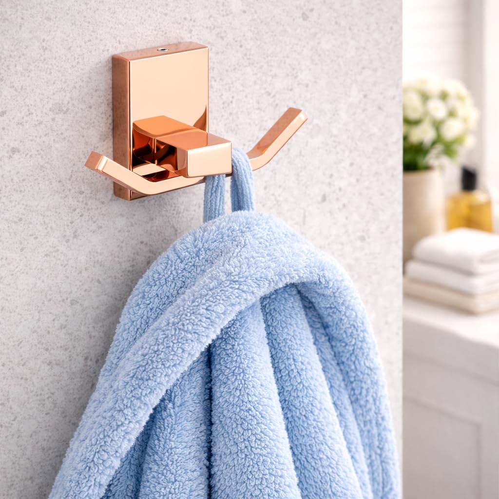 RISEOM Robe Hook,Bath Towel Hook Made of Heavy Duty Stainless Steel