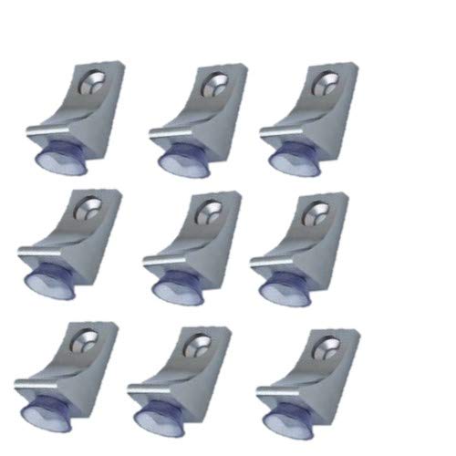 RiseOm Brass Shelf Support L-Shaped Clips for Kitchen & Bookcase Shelf Cabinet Closet L Shelf Button