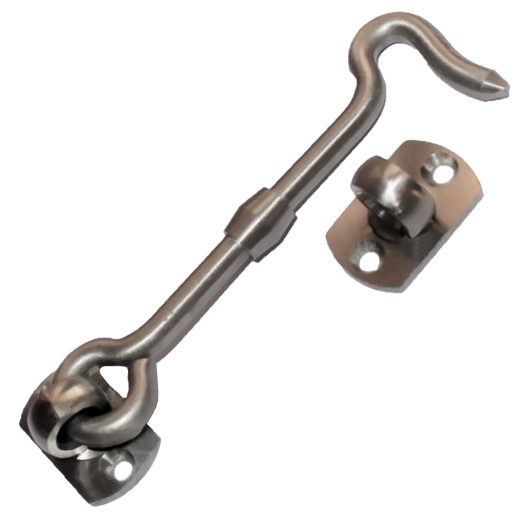 राइज़ओम पीतल गेट हुक/विंडो हुक (स्क्वायर-ओवल आई) 2 का पैक