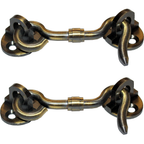 RiseOm Brass Gate Hook/Window Hook (Oval Eye) used in window doors