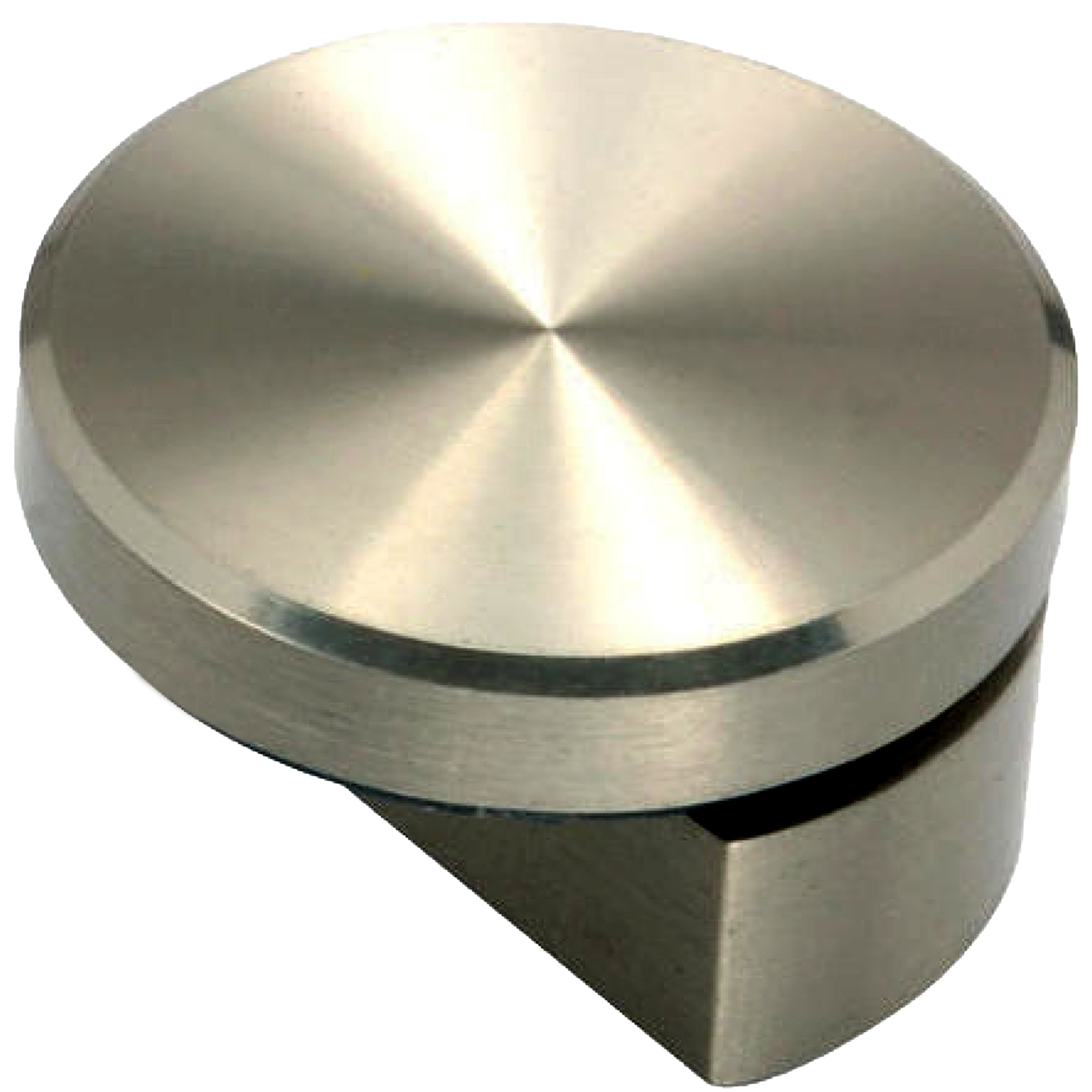 RiseOm 10mm Half Round Mirror Holder Bracket Silver Pack of 15