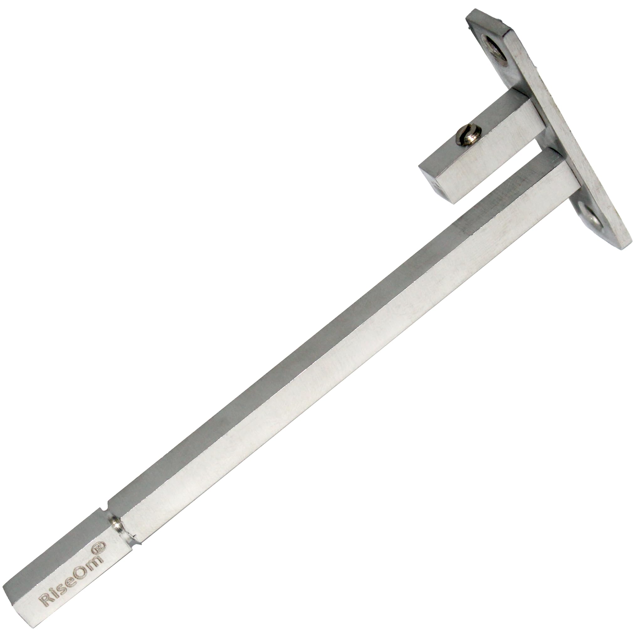 RiseOm F Type Steel Shelf Bracket (Adjustable) / Supports 6,8,10,12 mm of Glass Thickness