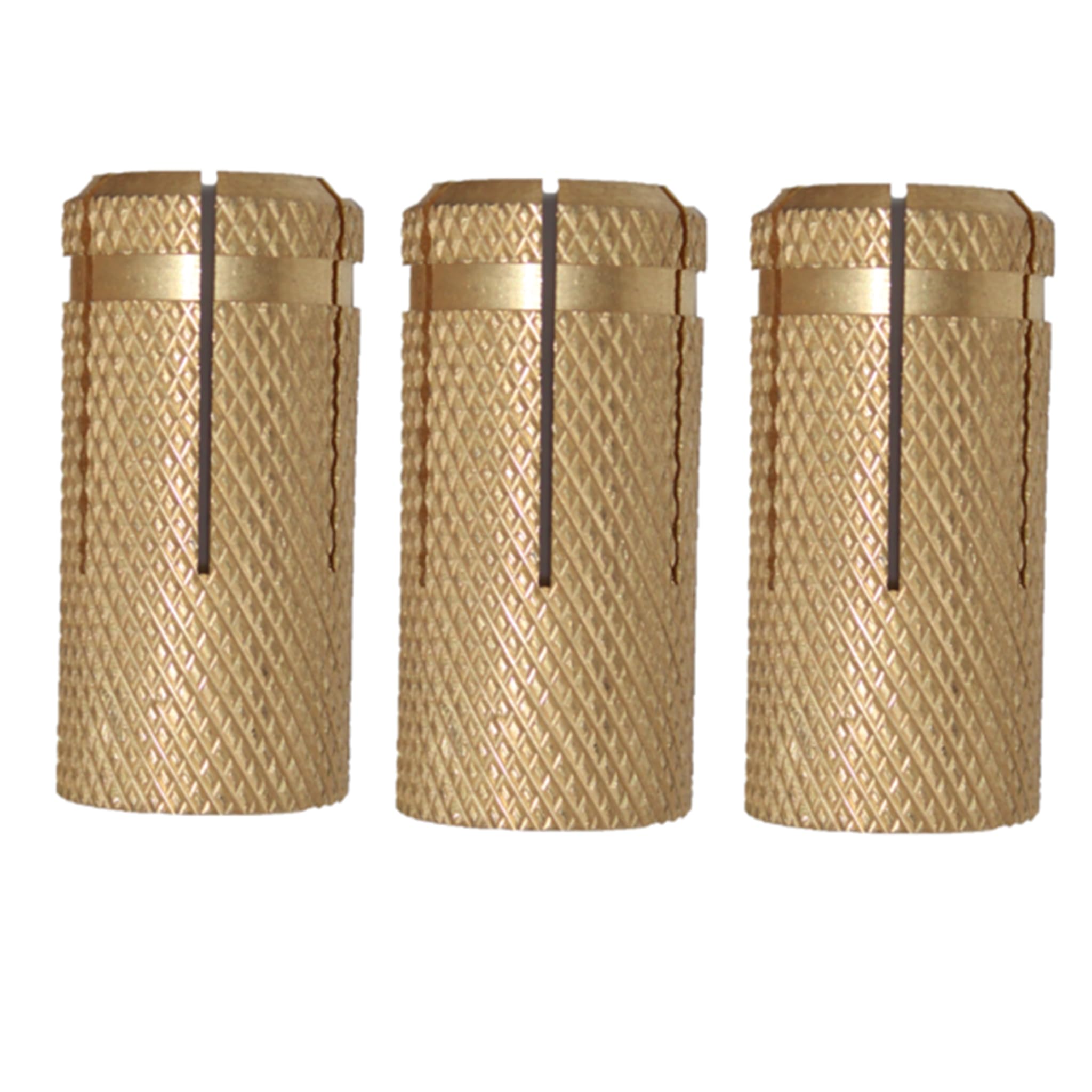 RiseOm Knurled Expansion Anchors made of Brass
