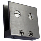 RiseOm Square Shape Glass Clip Clamp/Railing Bracket/U Bracket of Brass (pack of 4, 1.5"x1.5"x8 mm)