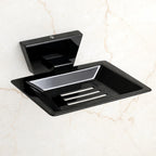 RISEOM Stainless Steel Soap Dish Holder for Bathroom & Kitchen,Wall Mounted Soap Stand