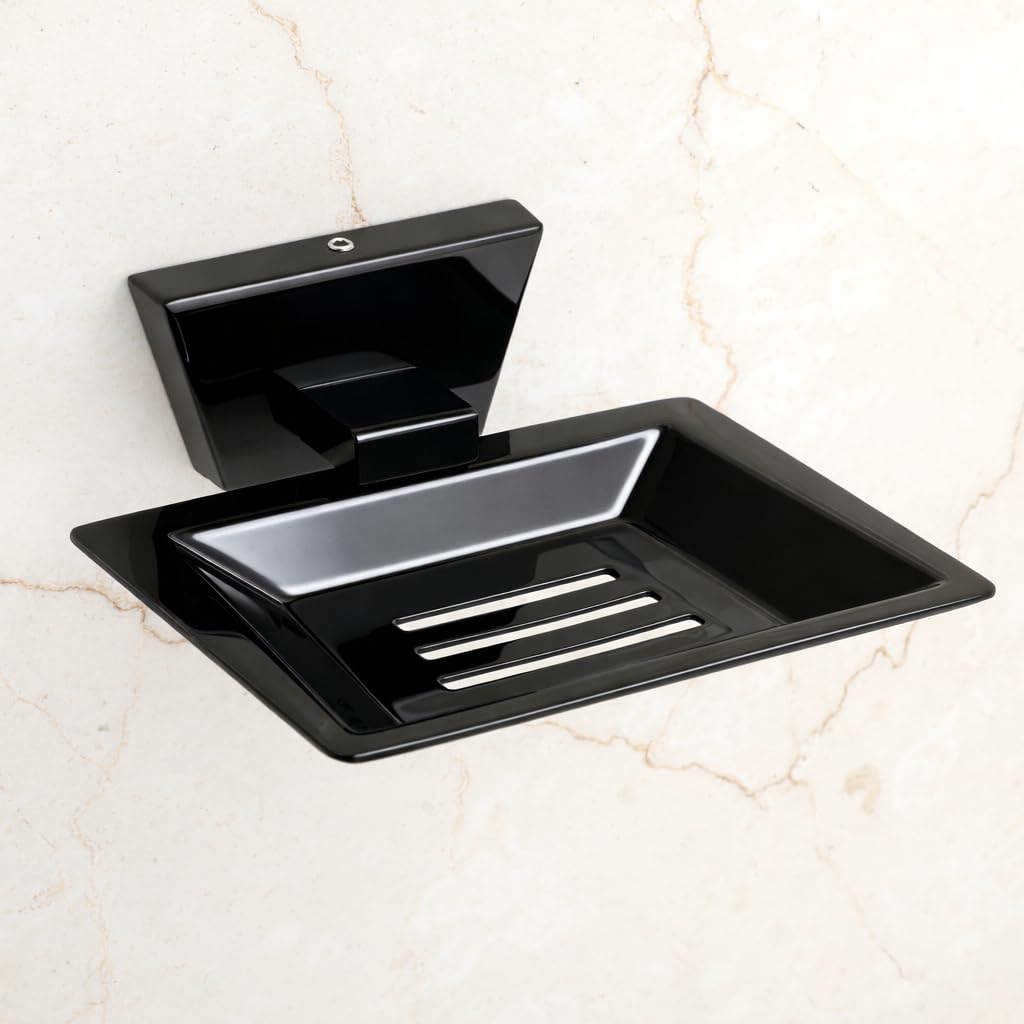 RISEOM Stainless Steel Soap Dish Holder for Bathroom & Kitchen,Wall Mounted Soap Stand