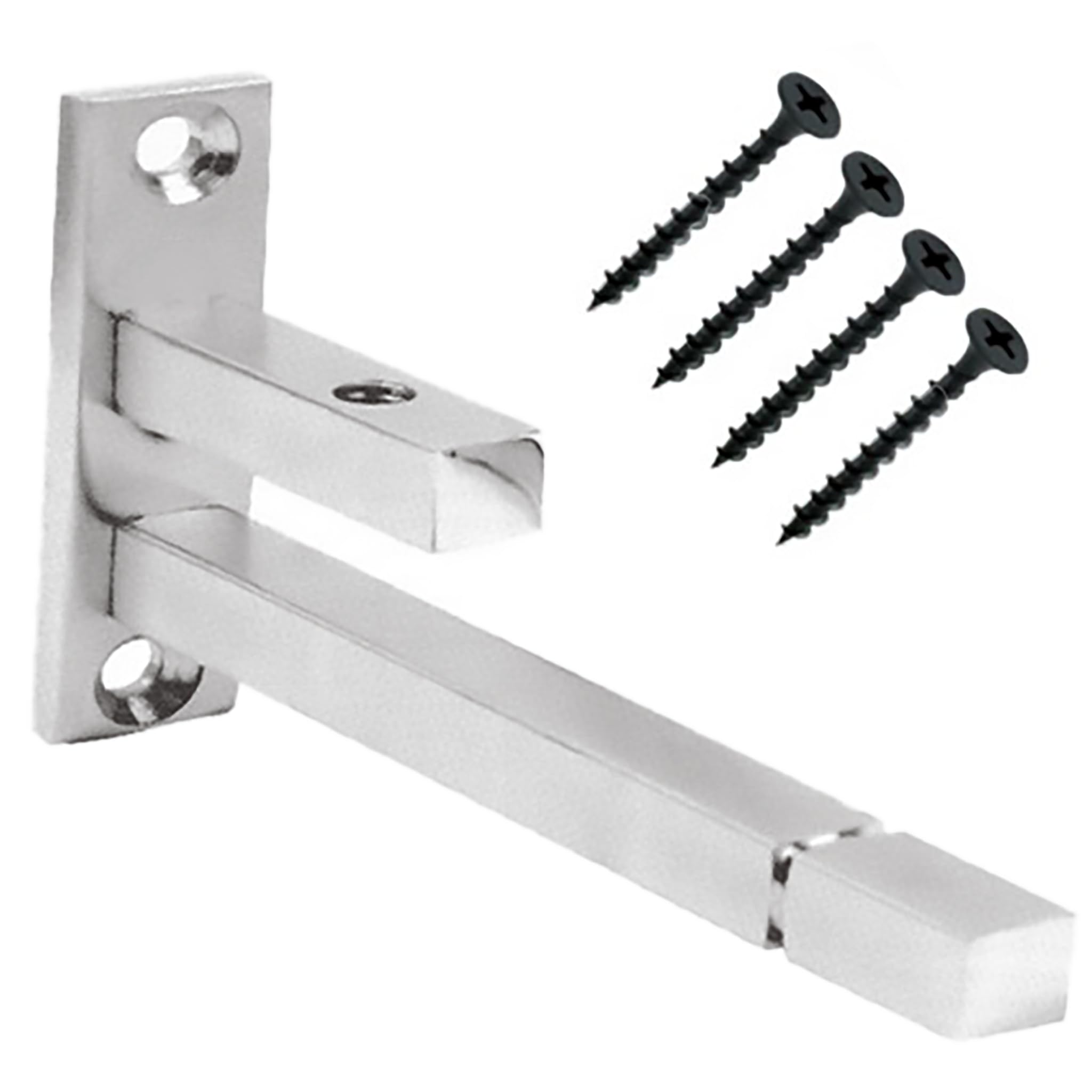 RiseOm Steel Fix Size F Bracket, F Type Shelf Support, 8 mm Rod Thickness