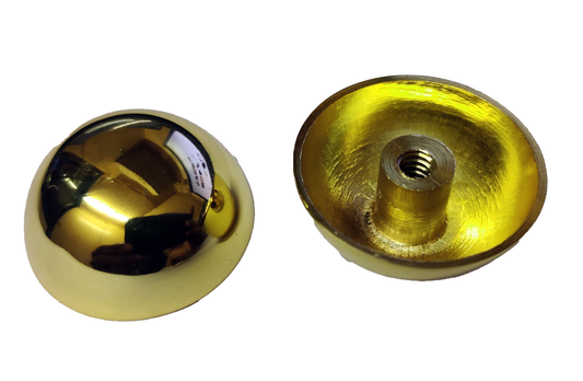 RiseOm Half Round Dome Cap made of brass 30mm diameter