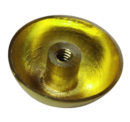 RiseOm Half Round Dome Cap made of brass 30mm diameter - RiseOm Hardware