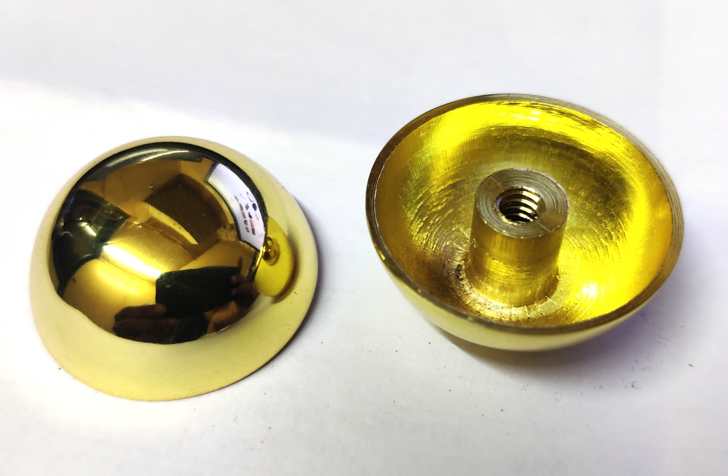 RiseOm Half Round Dome Cap made of brass 30mm diameter