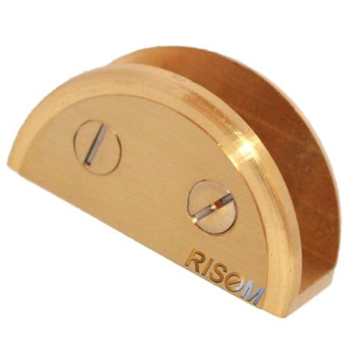 RiseOm Heavy D Bracket/D Clamp Bracket for Glass Made of Brass