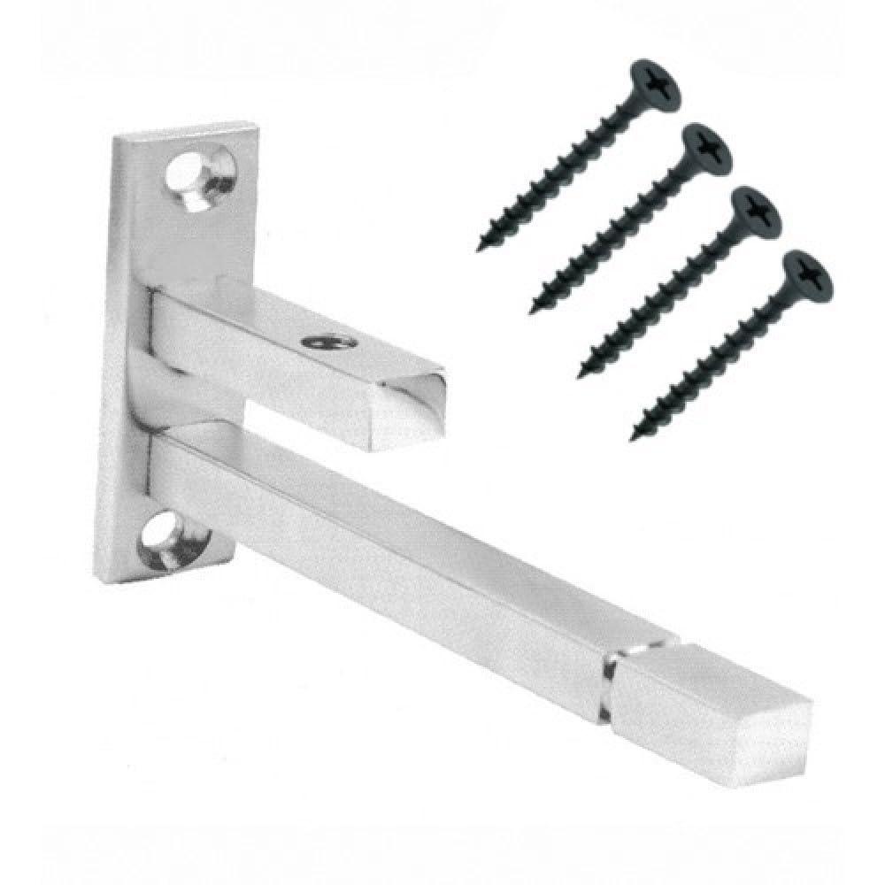 RiseOm Steel Fix Size F Bracket, F Type Shelf Support, 8 mm Rod Thickness