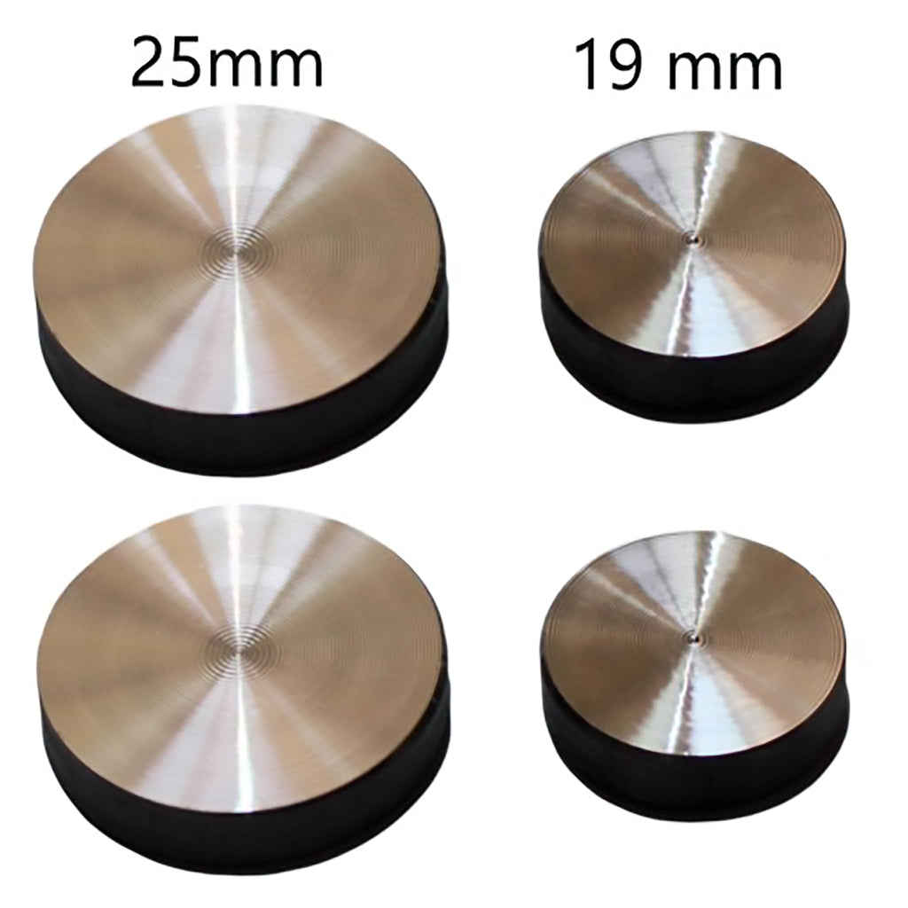 RiseOm Steel Round Mirror Cap Silver