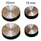 RiseOm Steel Round Mirror Cap Silver