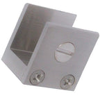 RiseOm Rectangular-Shape Glass Clip Clamp Bracket/U Bracket of Brass