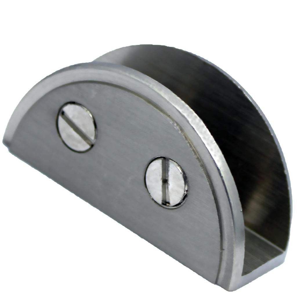 RiseOm Brass D Bracket/D Clamp Bracket for Glass