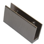RiseOm Brass Clip/Bracket(Folding) for Glass Fittings Silver Pack of 4