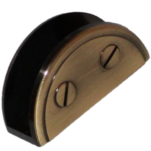 RiseOm Heavy D Bracket/D Clamp Bracket for Glass Made of Brass - RiseOm Hardware