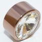 RiseOm 圆形钻石镜帽/指甲装饰/镜指甲装饰盖黄铜材质