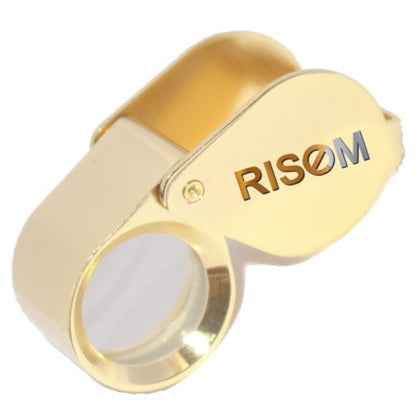 RiseOm Jewelers Eye Loupe,10X Magnifier, Jewelry Magnifier for Gems,Jewelry,Coins,Stamps Made Of Brass - RiseOm Hardware