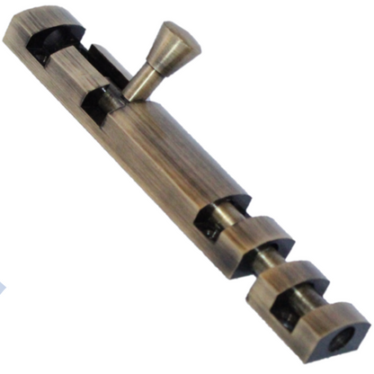 RiseOm Tower Bolt/Sliding Latch Lock Xylo Design Made Of Brass - RiseOm Hardware