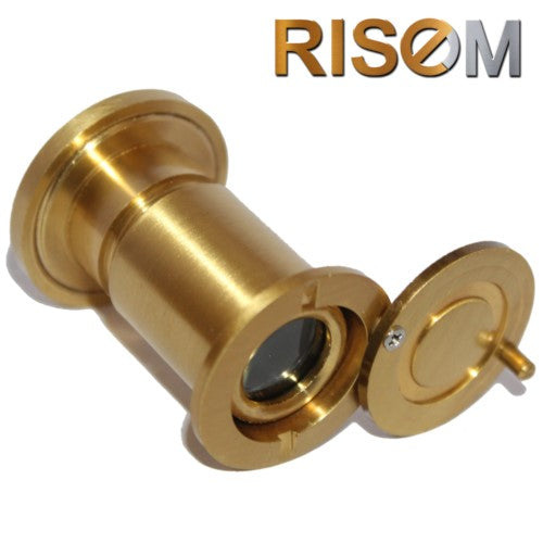 RiseOm Door Eye 180 Degree Viewer made of Brass - RiseOm Hardware